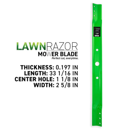 Set of 2 High Lift Blades for Murray Hydro FR 15.5HP RD LT75RD (1-6982, 1-9523, 7019523)