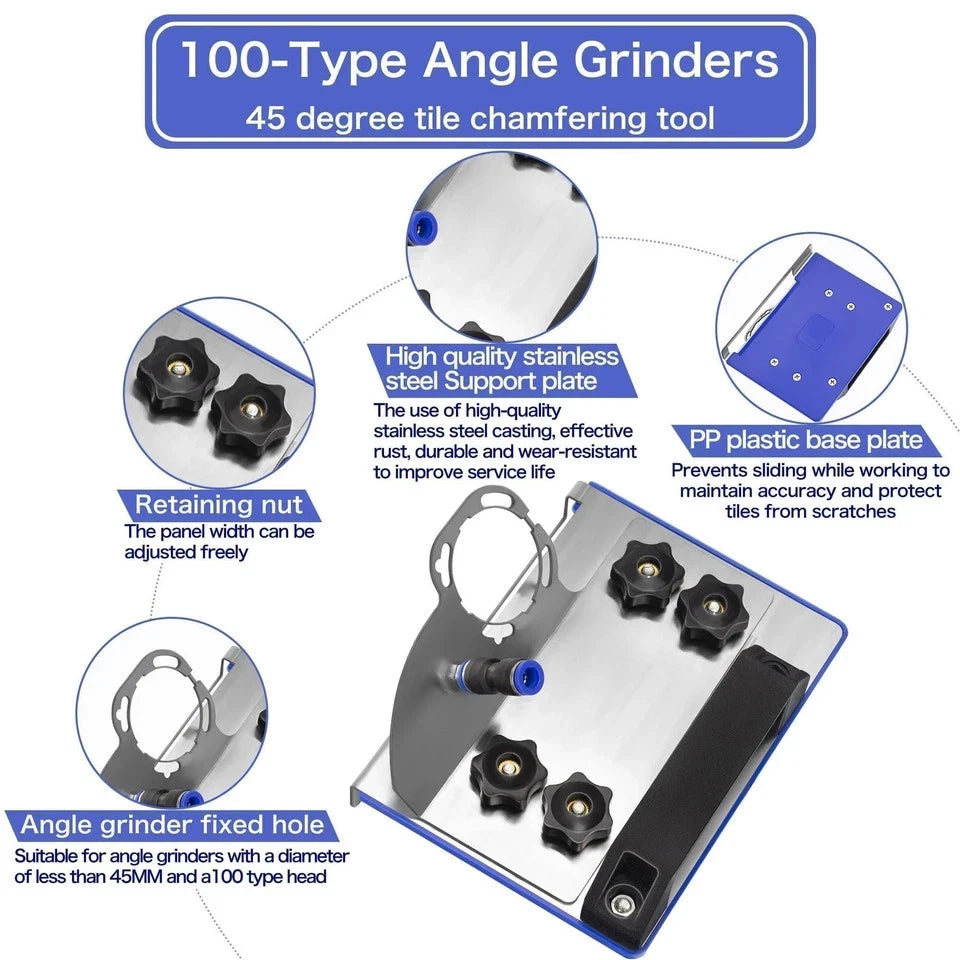 45 Degree Tile Chamfering Tool for Ceramic Cutter (No Part Numbers)
