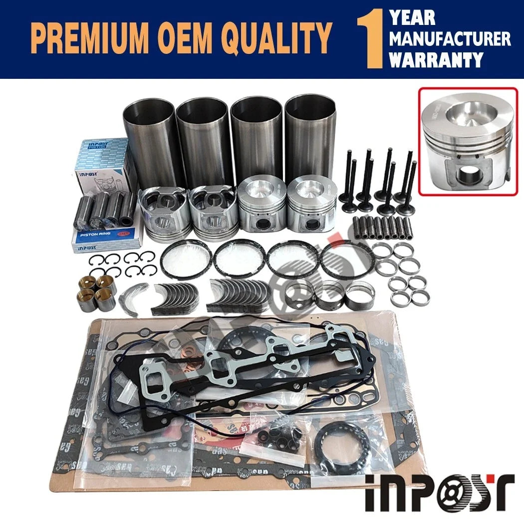 4TNE88 Engine Rebuild Kit for Yanmar 4TNE88 (Forklift, Excavator, Skid Steer)