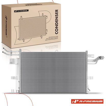 A/C Condenser w/ Bracket & Receiver Drier for Ford Explorer (2016–2019) DB5Z19712E, 4741