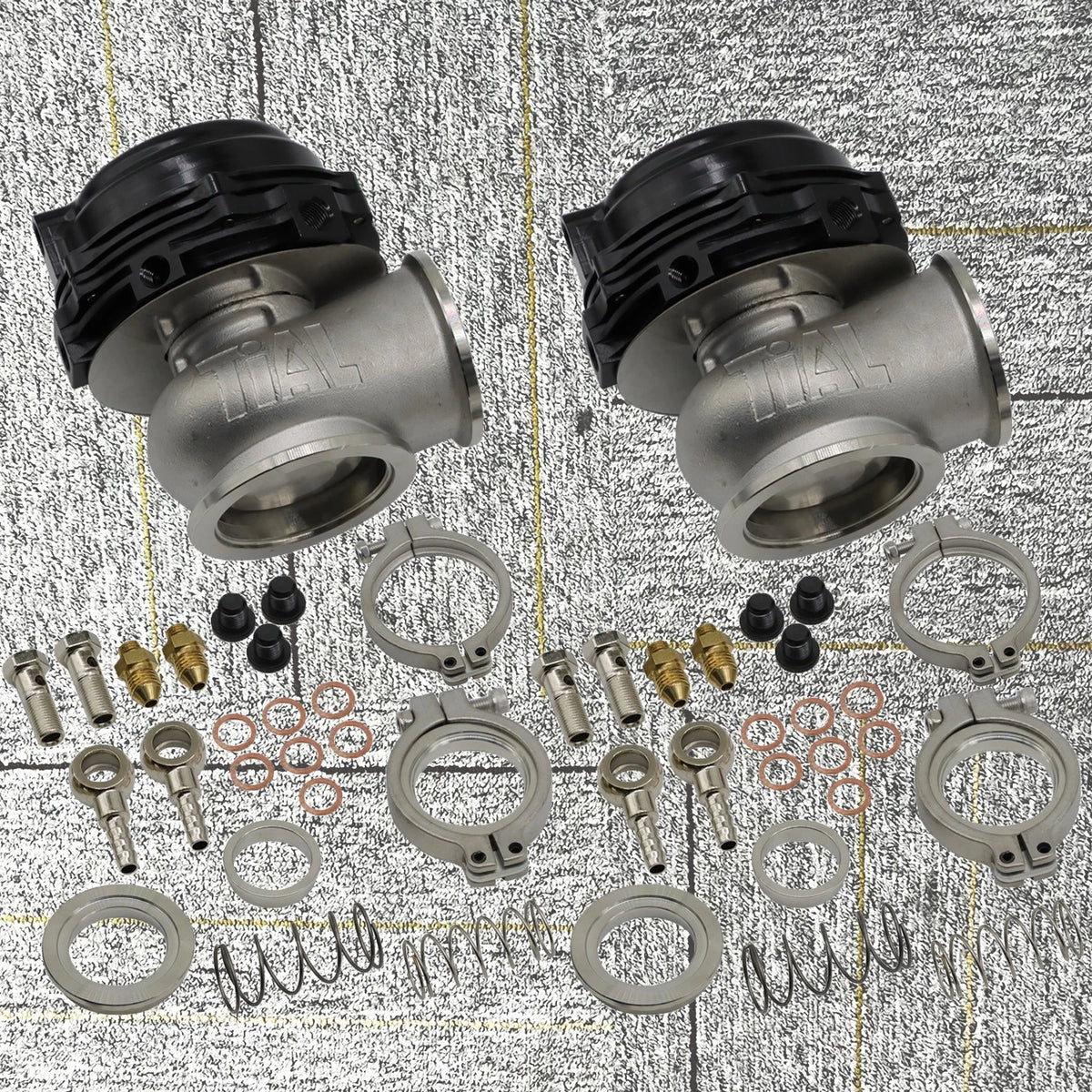 2 Sets 44MM Wastegate for Turbo with TIAL V-Band Flange Spring MV-R 14PSI