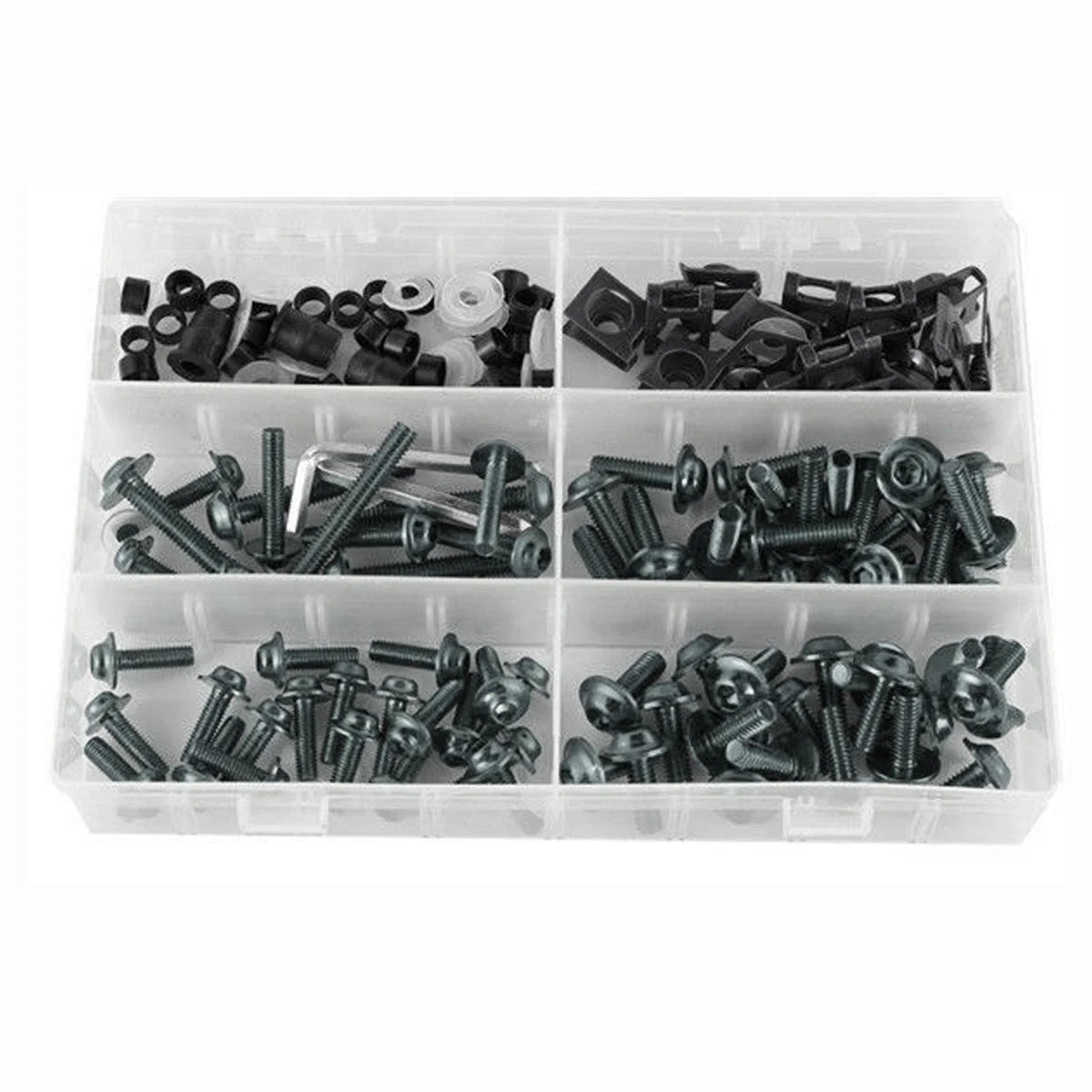 177PCS Fairing Bolts Kit M5/M6 for Sportbikes (Universal)