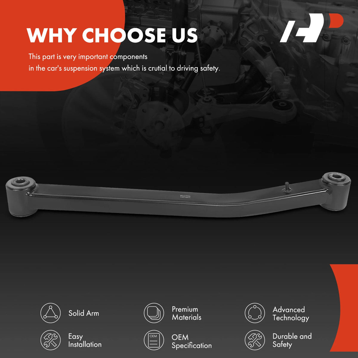 Front Lower Control Arm for Jeep Wrangler JL/JT (2018–2022) 527-473, 68250242AB, 68250242AA