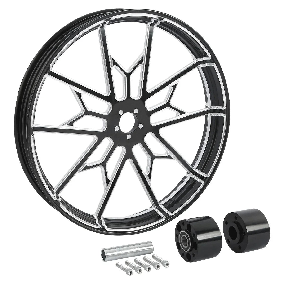 23" Front Wheel Rim & Dual Disc Hub for Harley Street Road Glide (1997–2021)
