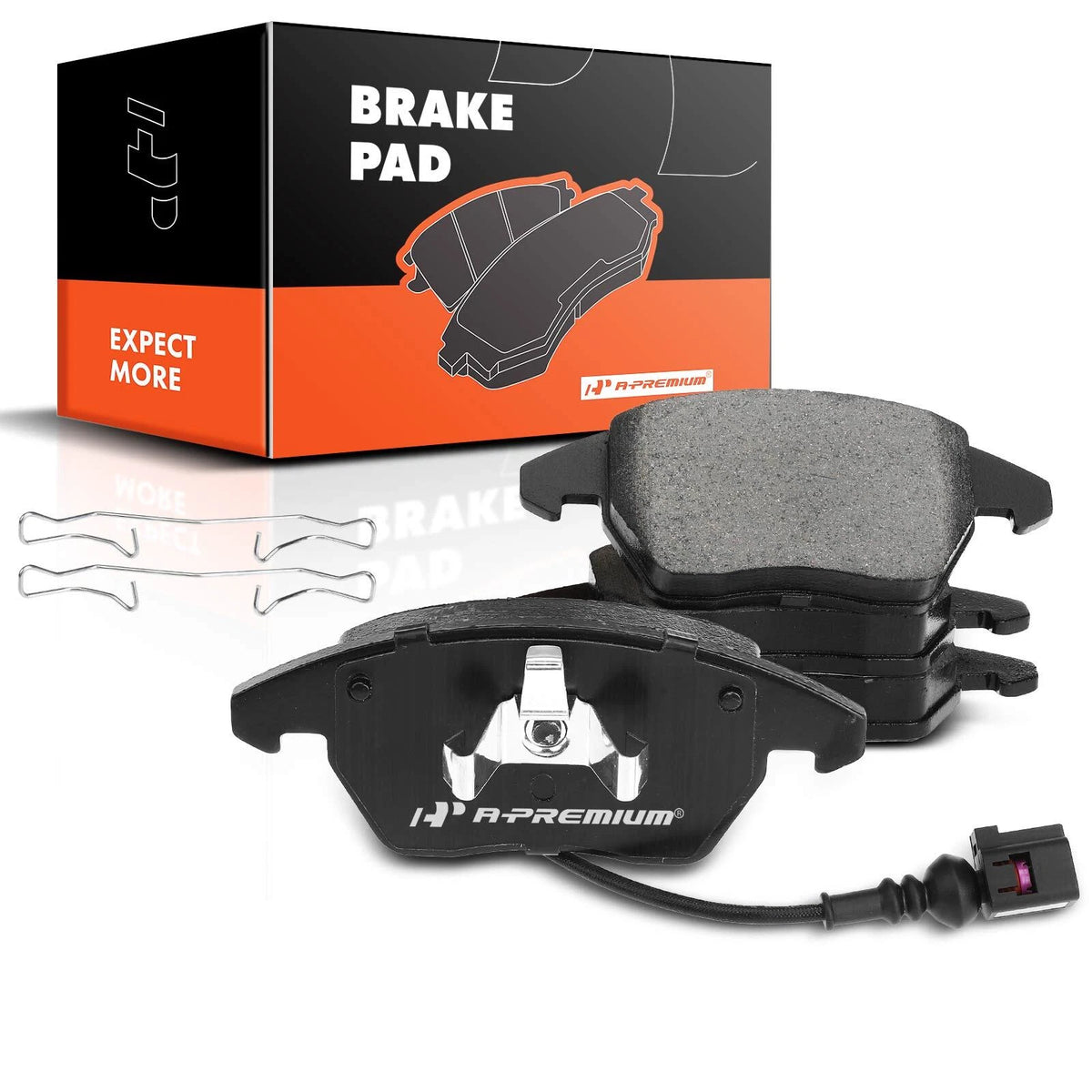 Set of 4 Front Ceramic Brake Pads for Volkswagen Jetta Golf (2005–2014) - 3C0698151D, 3C0698151J, 3C0698151C, 3C0698151A, 8J0698151C, P-1107A