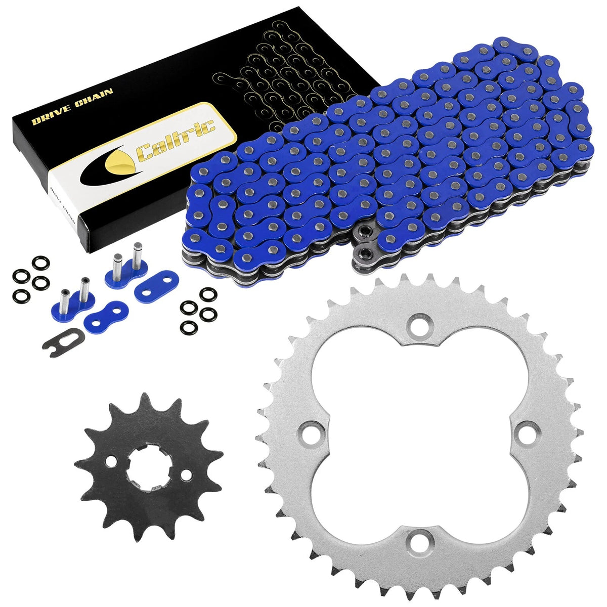 Blue O-Ring Drive Chain & Sprockets Kit for Honda TRX250R TRX250X (1987–1992) EG1663FS115XO
