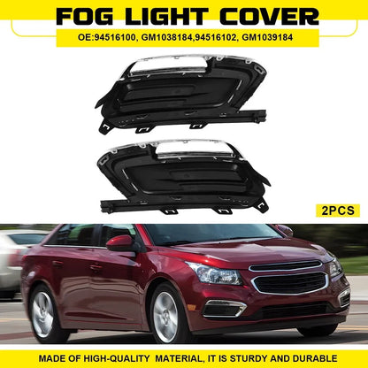 2X Front Bumper Fog Light Cover for Chevrolet Cruze (2015)