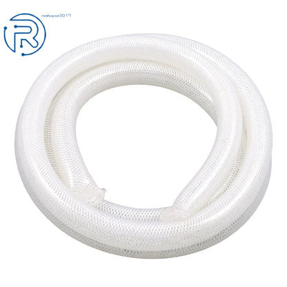 10 ft Heavy Duty Braided Clear PVC Tubing 1" ID × 1-19/64" OD