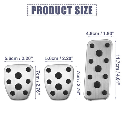 3pcs Manual Transmission Clutch Brake Gas Accelerator Pedal for Subaru Legacy (1990–1999)