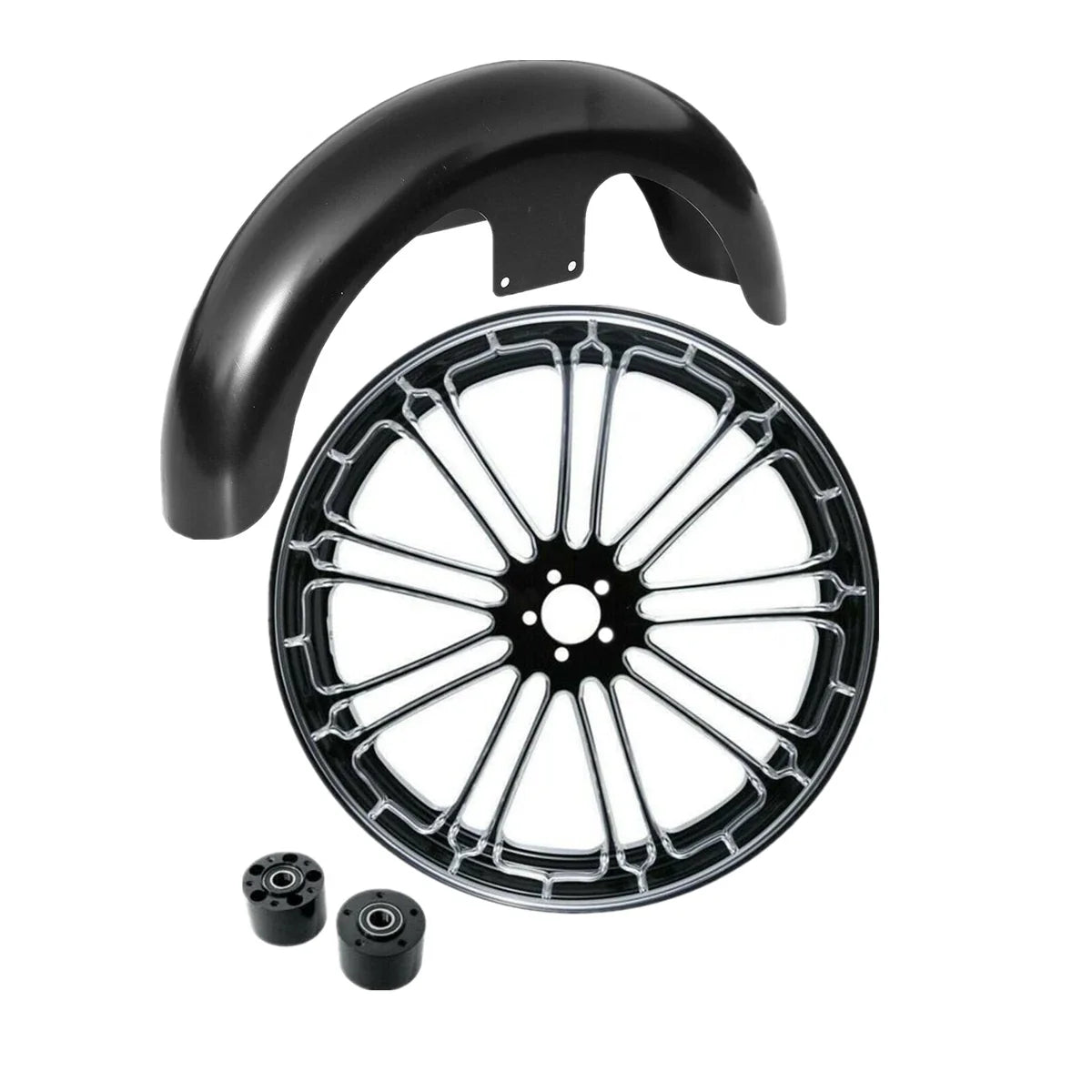 21" Front Wheel Rim Dual Disc Hub & Fender for Harley Electra Glide (2008–2013)