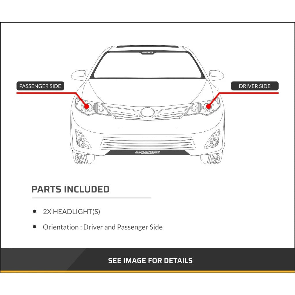 Headlight Assembly Pair for Infiniti G35 (2007–2008) MLX-PAIR-SHE1716-150-1-CL360A50, IN2502137