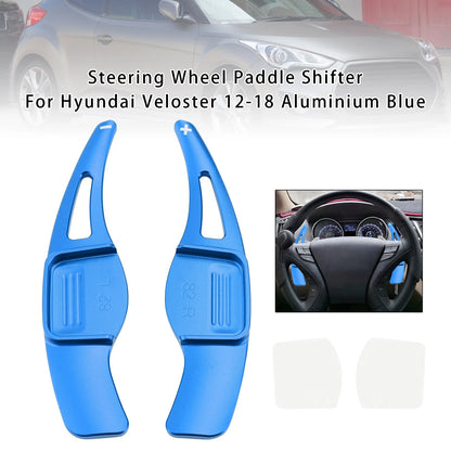 Aluminium Paddle Shifter for Hyundai Veloster (2012–2018) - Blue