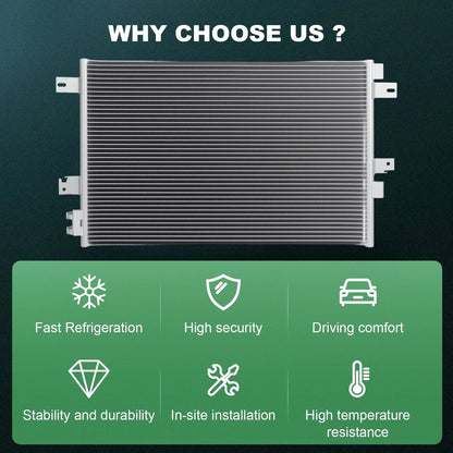 AC Condenser for Chrysler 200, Dodge Avenger, Jeep Compass (2011–2014)