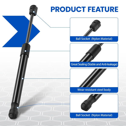 12 Inch 65Lbs/289N Gas Struts Lift for Camper Shell Side Window for C16 (2015–2020)