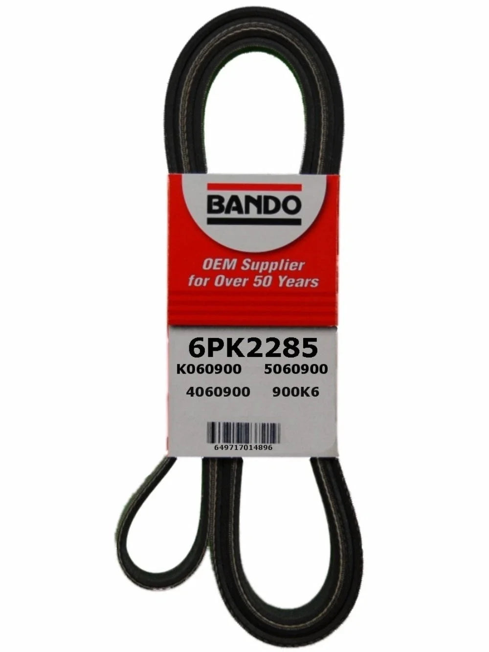 Bando 6PK2285 Serpentine Belt for Mazda Chevrolet GMC Porsche Jeep 911 (1982–2015)