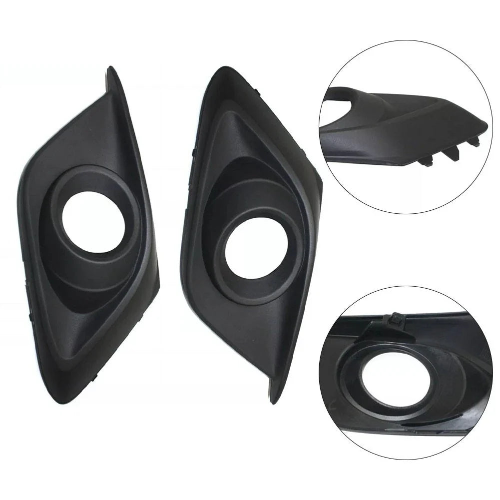 Textured Black Fog Light Trims for Mazda 3