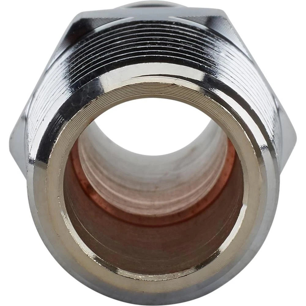 Short Chrome Heater Hose Fitting for 58666369