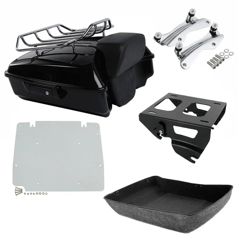 Chopped Trunk Backrest Luggage Rack for Harley Touring (2014–2026)