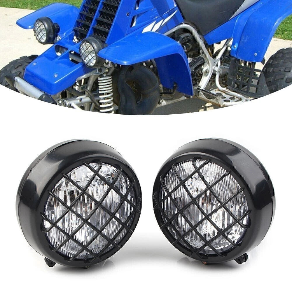 2X Lens Grills Headlights for Yamaha Banshee Warrior 350 (1987–2006)