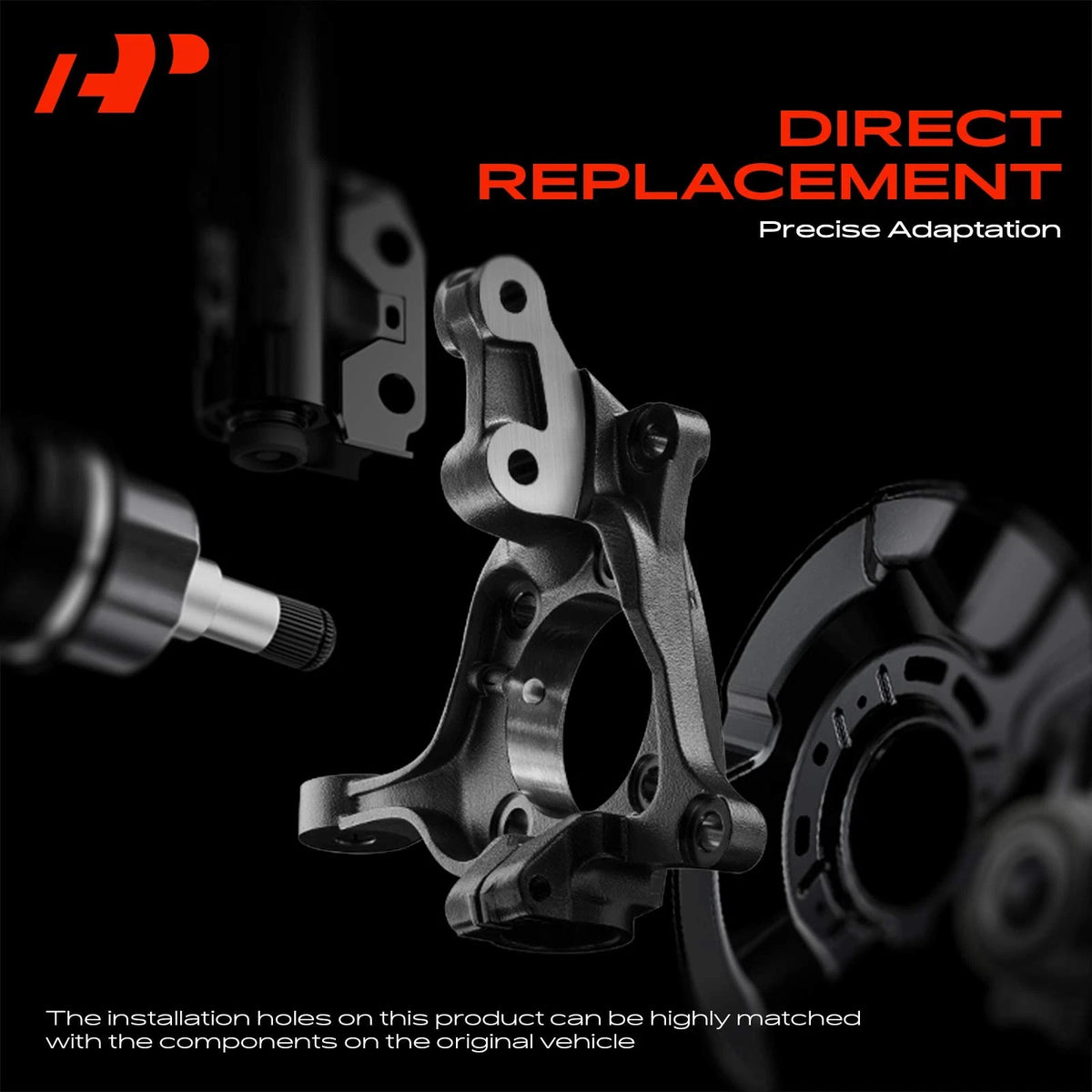 Front Right Steering Knuckle for Mitsubishi Outlander (2007–2018) 3870A008, 3870A012, 3647.98