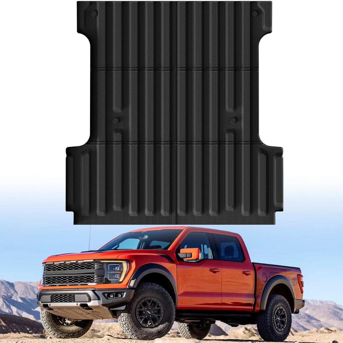 Truck Bed Mat Liner for Ford F-150 (5.5ft, 67.1in) Black