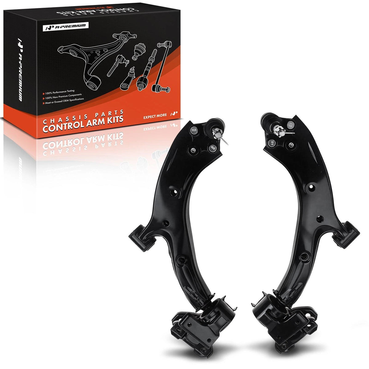 2X Front Lower Control Arm w/ Ball Joint for Honda CR-V (2007–2011) 51360SWAA01, 51360SWAA20, 51360SWAE11