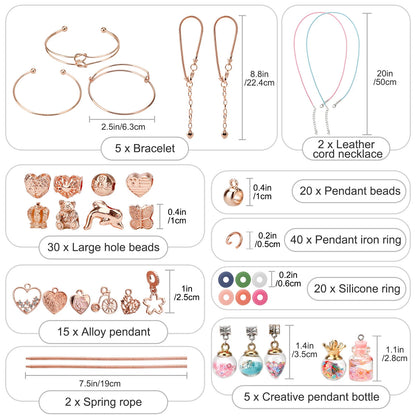 2X Acrylic Beads Jewelry Craft Set for DIY Bracelet Necklace Making
