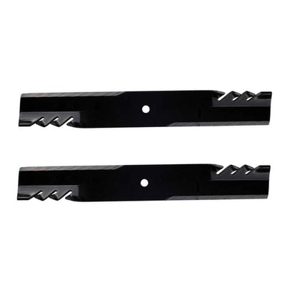 2X Heavy Duty Toothed Mower Blade for John Deere (Fits AM104490)