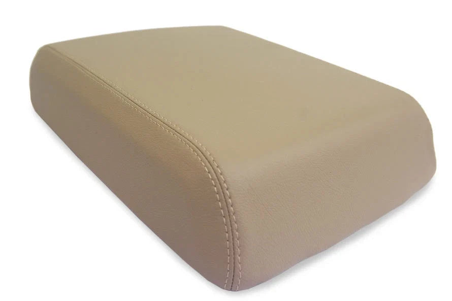 Center Console Armrest Cover for Ford F250 (1999–2010) Beige Leather Synthetic