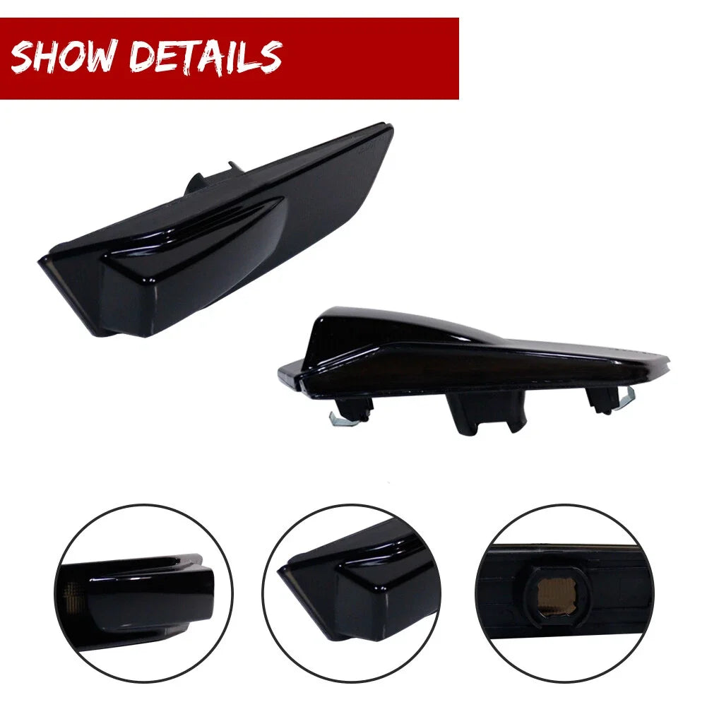 Smoked Front Bumper Side Marker Signal Lights for Infiniti G35 Coupe (2003–2007)