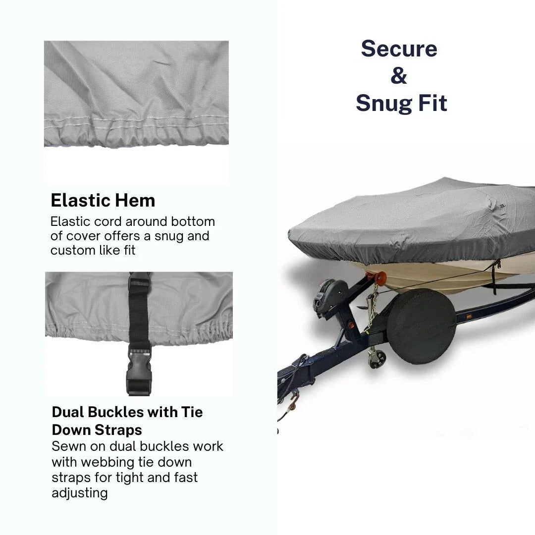 Waterproof Heavy Duty Cover for Scarab 165 Trailerable Tri-Hull