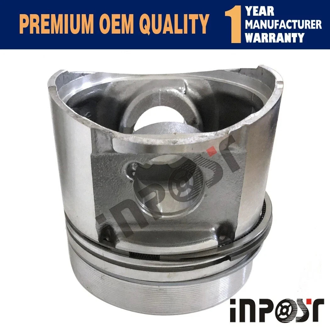Set of 2 Piston Kits & Ring Set for Deutz F2L1011F (1991–1991) 91mm