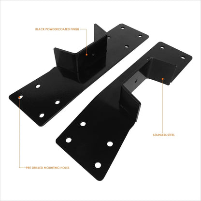Set of 2 Rear Axle Bolt-On C-Notch Brackets for Silverado/Sierra (1999–2007)