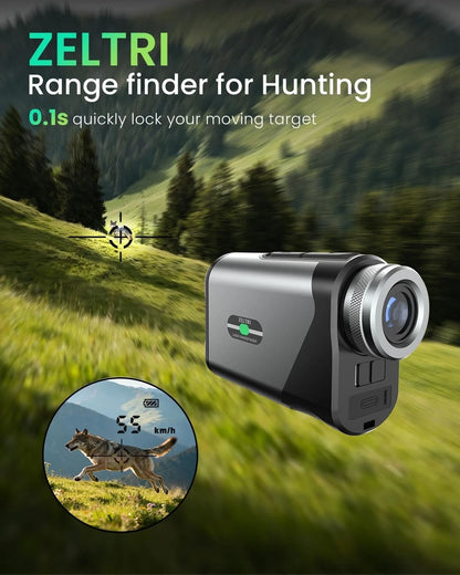 Golf Rangefinder 1200-Yard with Slope and Flag Pole Locking Vibration