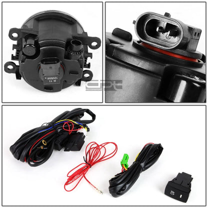 Fog Light Lamp + Switch for Honda Pilot (2012–2015) YF3/YF4 Crystal Lens