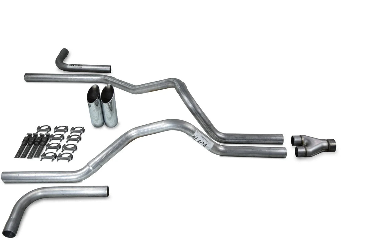 2.5" Dual Exhaust Kit Y Pipe for Chevy GMC 1500 (2007–2014)