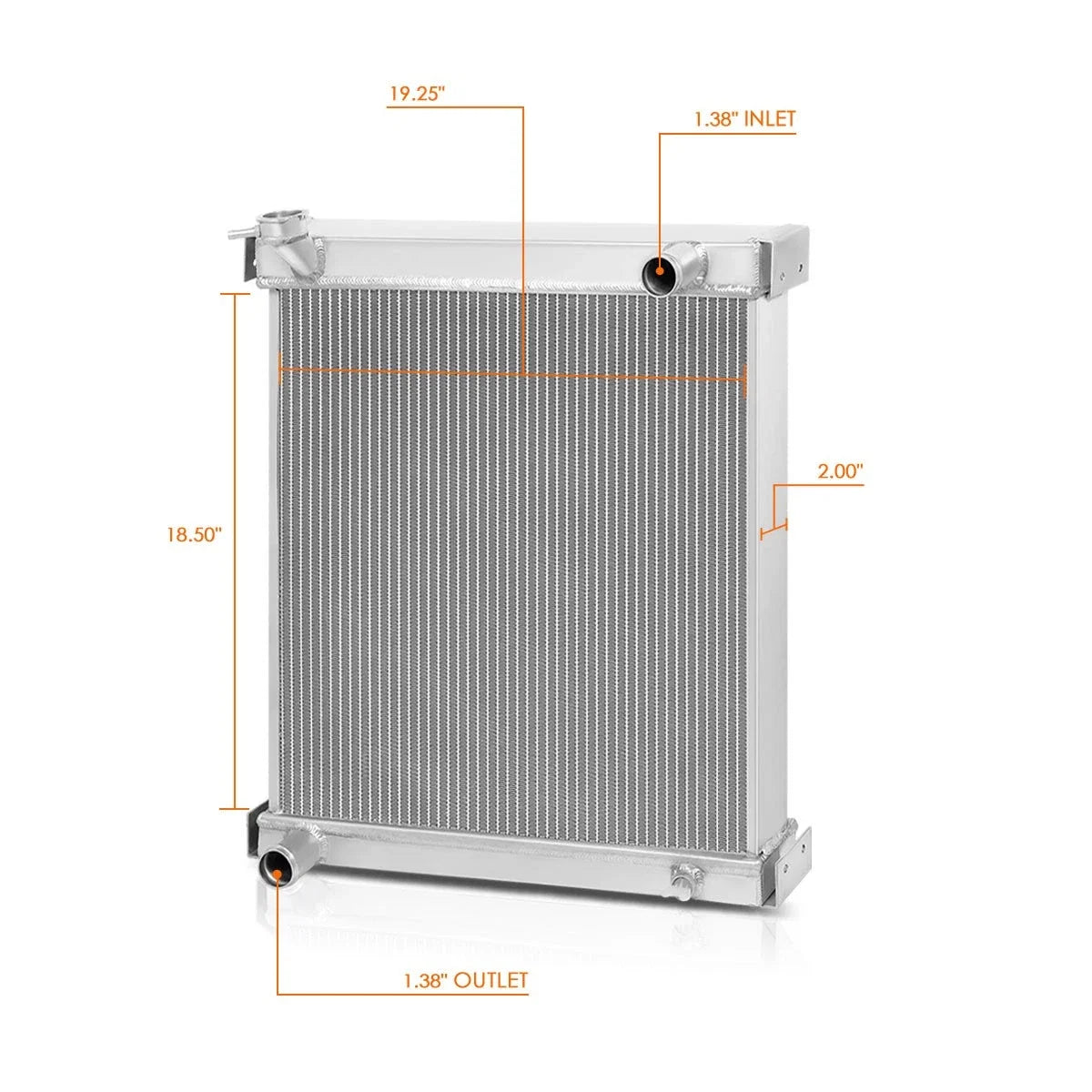 2-Row Aluminum Core Radiator for Jeep Wrangler YJ/TJ (1997–2006)