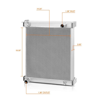 2-Row Aluminum Core Radiator for Jeep Wrangler YJ/TJ (1997–2006)