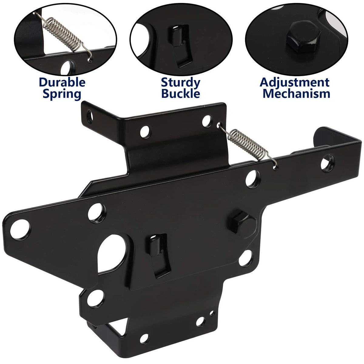 Heavy Duty Gate Latches for Wooden Fences - Automatic Gravity Black