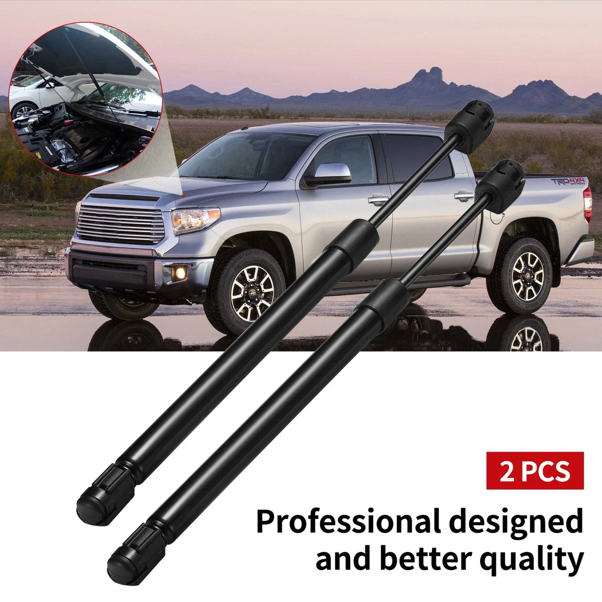 2X Front Hood Lift Supports Struts for Ford Expedition (1997–2006), F-150 (1995–2004)