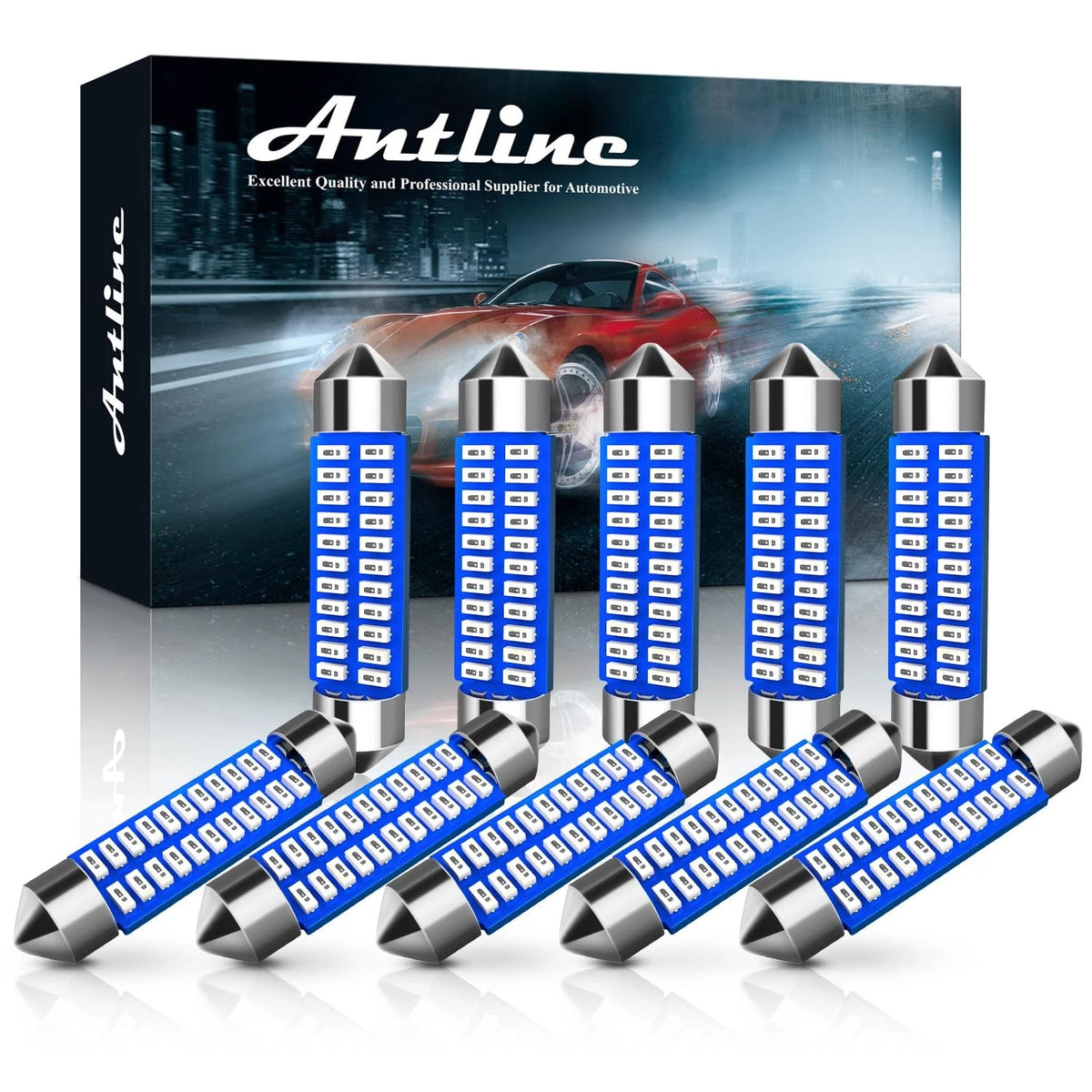 41MM Blue LED Bulbs for Automotive (12V)