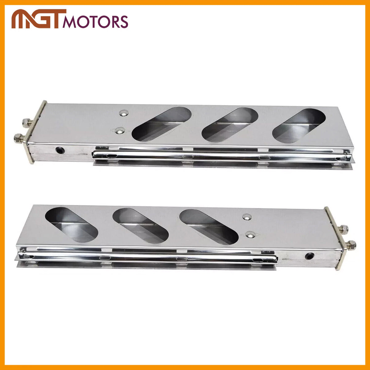 Set of 2 Chrome Mud Flap Hangers for (BS-902-052)