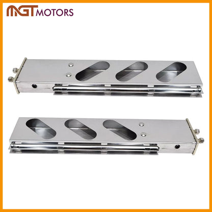 Set of 2 Chrome Mud Flap Hangers for (BS-902-052)