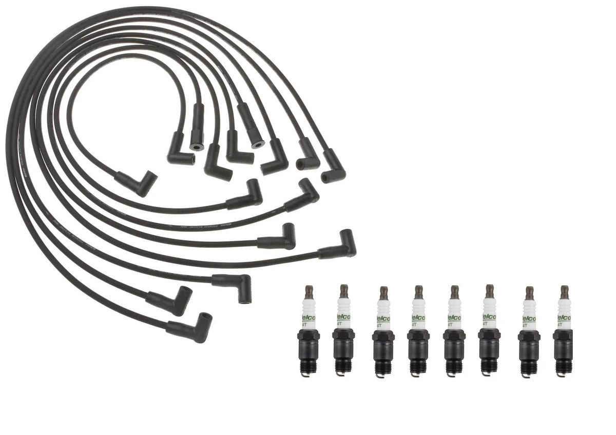 Set of 8 ACDelco Spark Plugs & Ignition Wire Set for GMC Chevy 5.7 V8