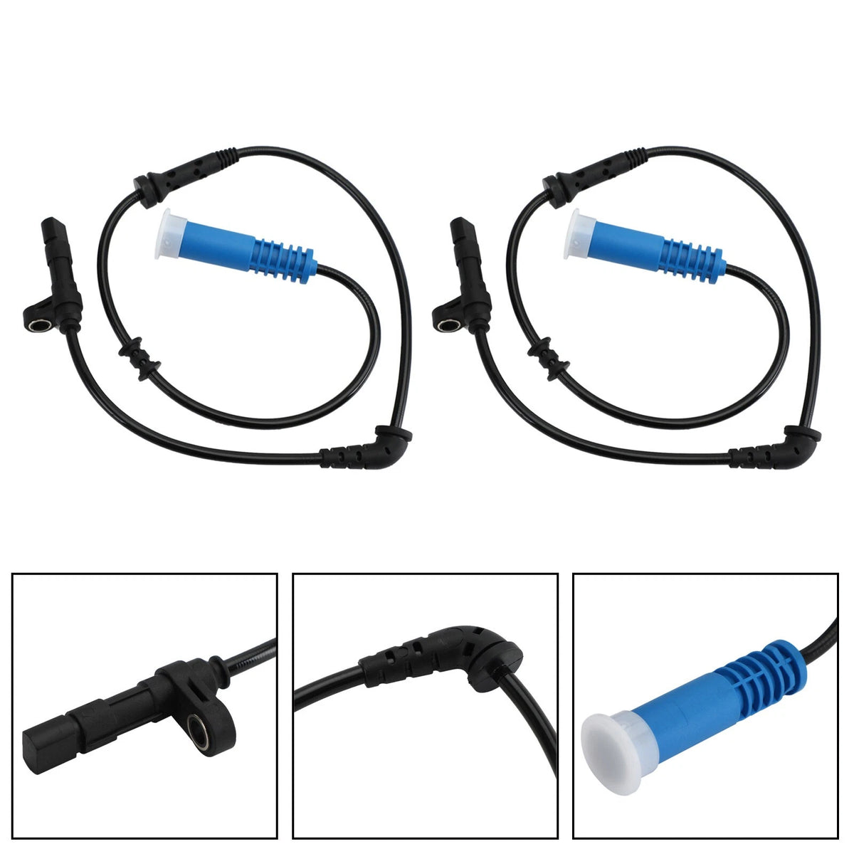 2Pcs ABS Wheel Speed Sensor 34526756384 for BMW Mini One R50 R52 R53