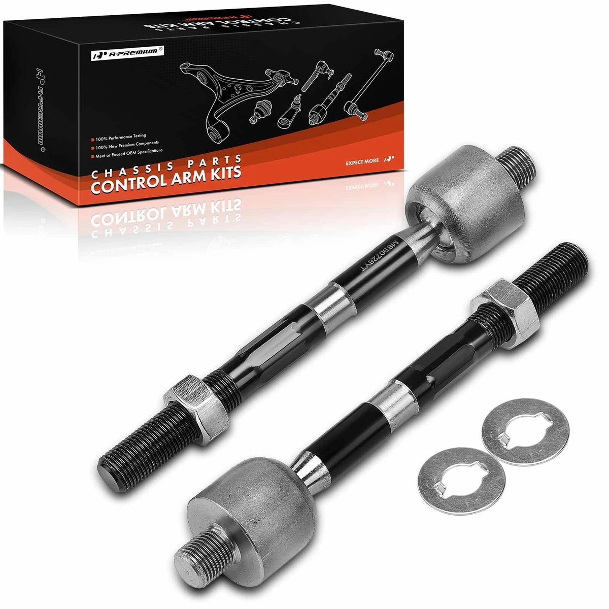 2X Front Inner Tie Rod Ends for Hyundai Sonata