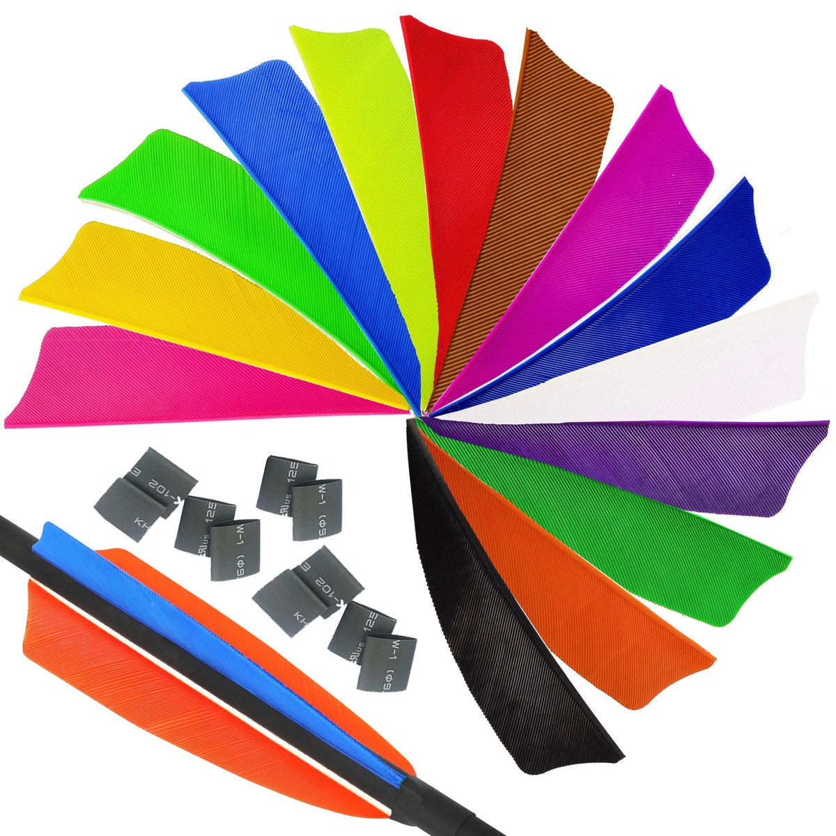 50Pcs Arrow Feathers 3" 4" 5" Right Wing Turkey Fletching Vanes