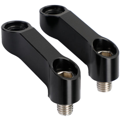 10mm x 1.5 Mirror Riser Extender Adapter for BMW F 700 750 800 850 GS (M529-A174-BLK)