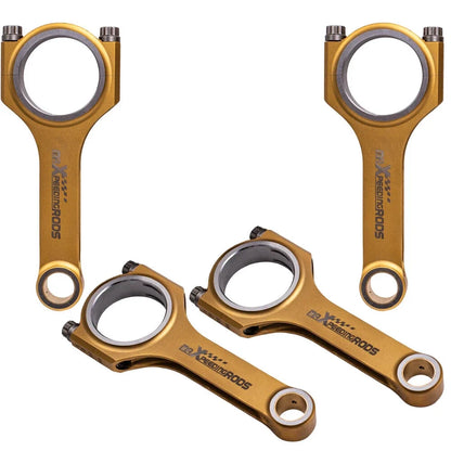 Set of 4 Titanizing Connecting Rods for Honda Civic CRX D16 (1984–1991)