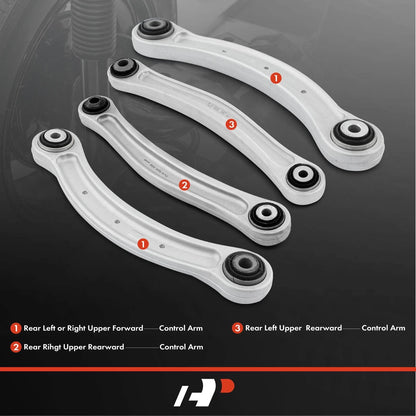 Set of 4 Rear Upper Side Control Arms for Porsche Cayenne Audi Q7 (2003–2010)